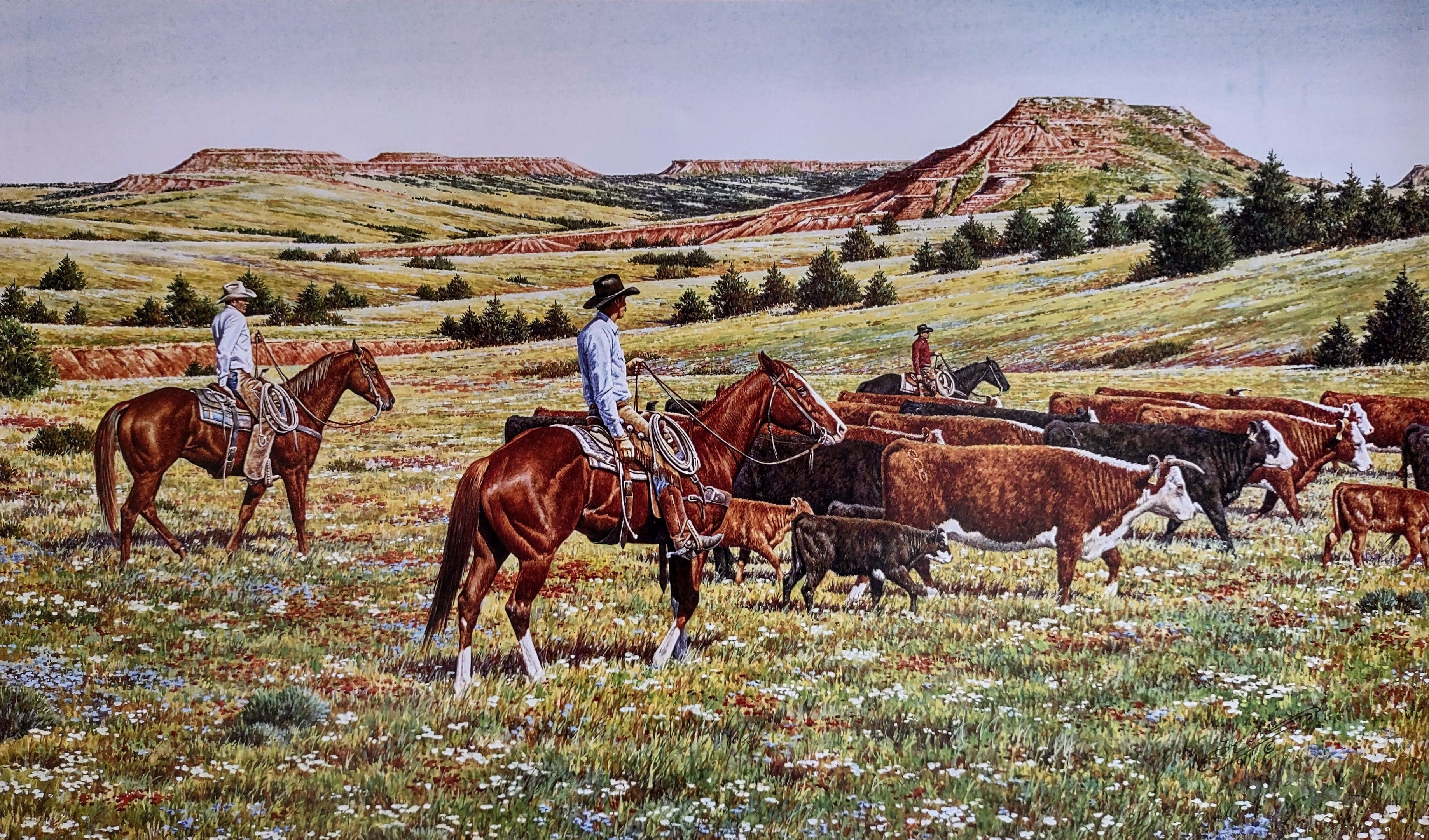 Chain Ranch Cowboys – Earl Kuhn Western Art